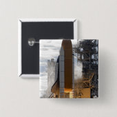 宇宙シャトルアトランティスは15をリフト 缶バッジ (正面&裏面)