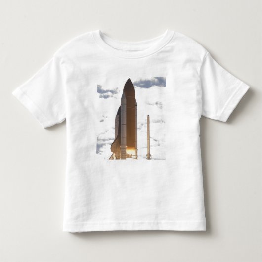 宇宙シャトルアトランティスは16をリフト トドラーTシャツ (正面)