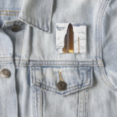 宇宙シャトルアトランティスは16をリフト 缶バッジ (インサイチュ)