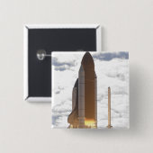 宇宙シャトルアトランティスは16をリフト 缶バッジ (正面&裏面)