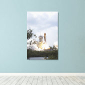 宇宙シャトルアトランティスは3をリフト キャンバスプリント (インサイチュ (ウッドフロア))