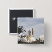 宇宙シャトルアトランティスは3をリフト 缶バッジ (正面&裏面)