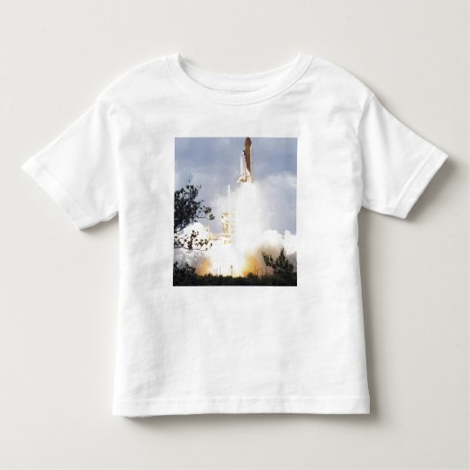 宇宙シャトルアトランティスは4をリフト トドラーTシャツ (正面)
