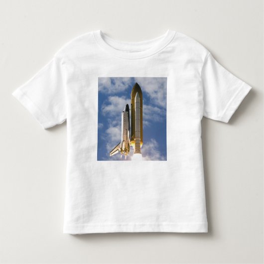 宇宙シャトルアトランティスは6をリフト トドラーTシャツ (正面)