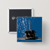 宇宙シャトルアトランティス 缶バッジ (正面&裏面)