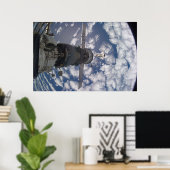 宇宙シャトルアトランティス&ISS ポスター (ホームオフィス)