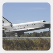 宇宙シャトルアトランティスtouchダウン スクエアシール (正面)