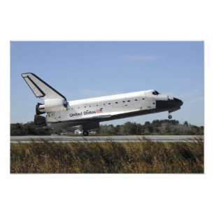 宇宙シャトルアトランティスtouchダウン フォトプリント           