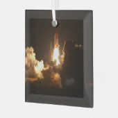 宇宙シャトルアース軌道宇宙船ナイトカンバ ガラスオーナメント (正面左)