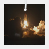 宇宙シャトルアース軌道宇宙船ナイトカンバ ガラスオーナメント (裏面)