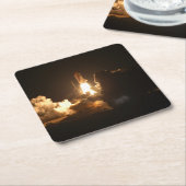 宇宙シャトルアース軌道宇宙船ナイトカンバ スクエアペーパーコースター (アングル)