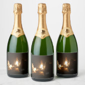 宇宙シャトルアース軌道宇宙船ナイトカンバ スパークリングワインラベル (ボトル)