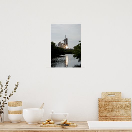 宇宙シャトルエンデバーが離陸する ポスター (キッチン)