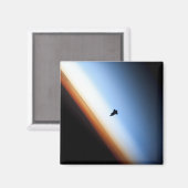 宇宙シャトルエンデバーのシルエット マグネット (正面/裏面)