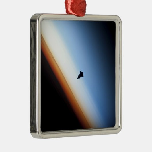 宇宙シャトルエンデバーのシルエット メタルオーナメント (右)