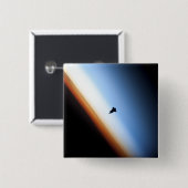 宇宙シャトルエンデバーのシルエット 缶バッジ (正面&裏面)