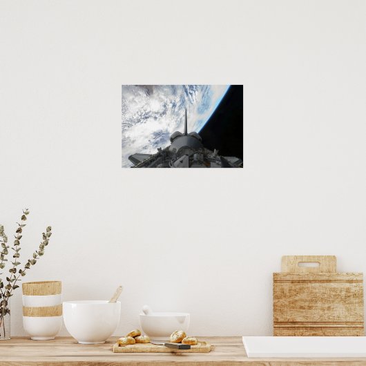 宇宙シャトルエンデバーのペイロードベイ2 ポスター (キッチン)