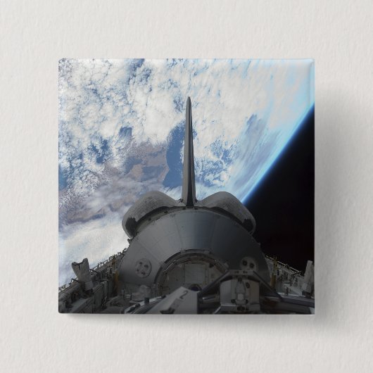 宇宙シャトルエンデバーのペイロードベイ3 缶バッジ (正面)