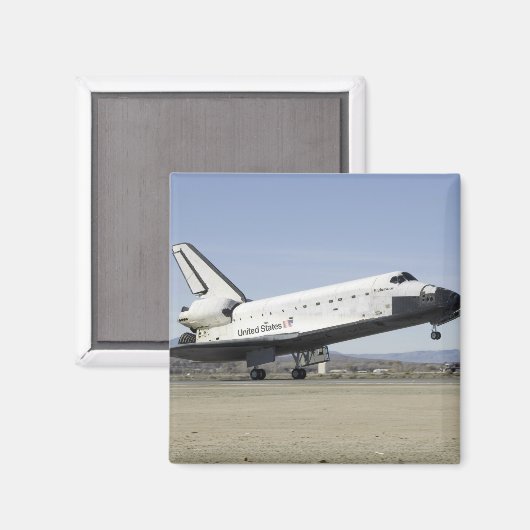 宇宙シャトルエンデバーの主着陸ギア マグネット (正面/裏面)