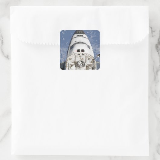 宇宙シャトルエンデバーの乗員室の見解 スクエアシール (バッグ)