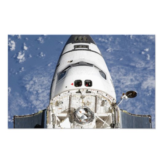 宇宙シャトルエンデバーの乗員室の見解 フォトプリント (正面)