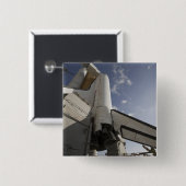 宇宙シャトルエンデバーの打ち上げパッド6 缶バッジ (正面&裏面)