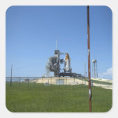 宇宙シャトルエンデバーは風車で囲まれている スクエアシール (正面)