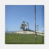 宇宙シャトルエンデバーは風車で囲まれている マグネット (正面)