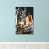 宇宙シャトルエンデバーを打ち上げ キャンバスプリント (インサイチュ (ウッドフロア))