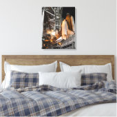 宇宙シャトルエンデバーを打ち上げ キャンバスプリント (インサイチュ (寝室))