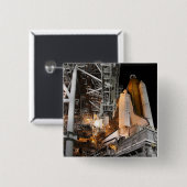 宇宙シャトルエンデバーを打ち上げ 缶バッジ (正面&裏面)