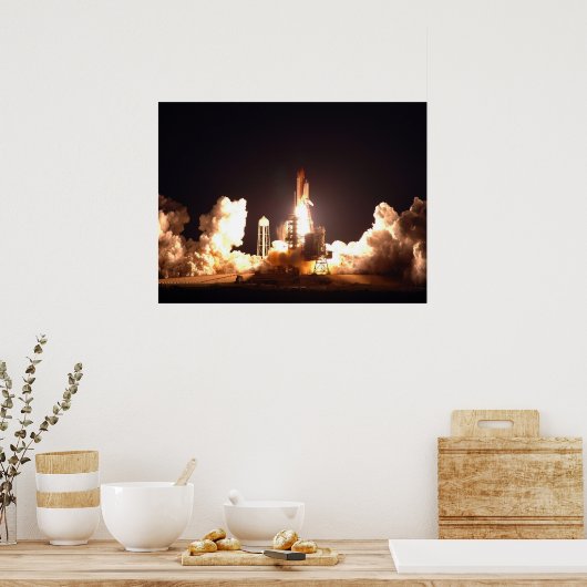 宇宙シャトルエンデバー夜間リフトオフ ポスター (キッチン)