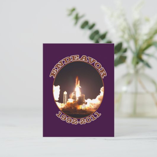 宇宙シャトルエンデバー最終発射 ポストカード (スタンド正面)