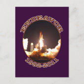 宇宙シャトルエンデバー最終発射 ポストカード (正面)