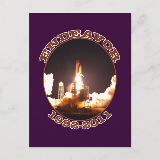 宇宙シャトルエンデバー最終発射 ポストカード (正面)