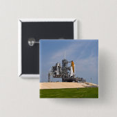 宇宙シャトルエンデバー4の打ち上げ 缶バッジ (正面&裏面)