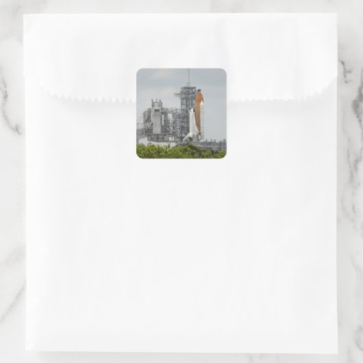 宇宙シャトルエンデバー5の打ち上げ スクエアシール (バッグ)