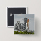 宇宙シャトルエンデバー5の打ち上げ 缶バッジ (正面&裏面)