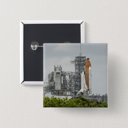 宇宙シャトルエンデバー5の打ち上げ 缶バッジ (正面&裏面)