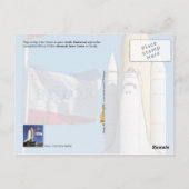 宇宙シャトルエンデバー、ケネディ宇宙センター ポストカード (裏面)