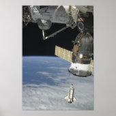 宇宙シャトルエンデバー、ソユーズ宇宙船 ポスター (正面)