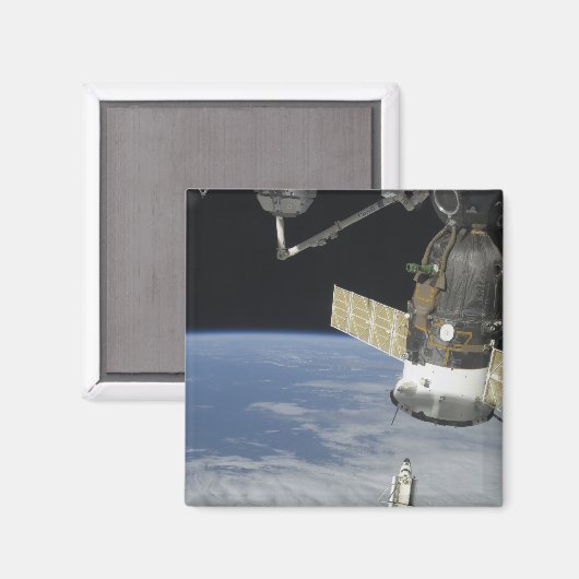 宇宙シャトルエンデバー、ソユーズ宇宙船 マグネット (正面/裏面)