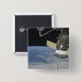 宇宙シャトルエンデバー、ソユーズ宇宙船 缶バッジ (正面&裏面)