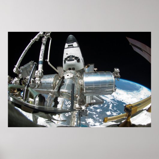 宇宙シャトルエンデバー&ISS ポスター (正面)