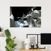 宇宙シャトルエンデバー&ISS ポスター (ホームオフィス)