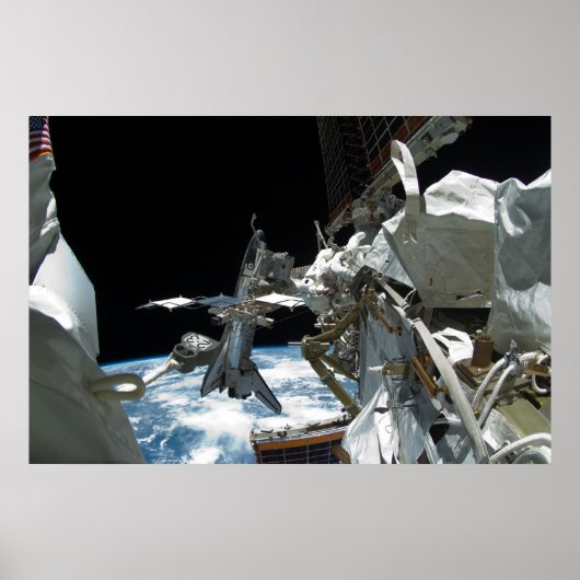 宇宙シャトルエンデバー&ISS ポスター (正面)