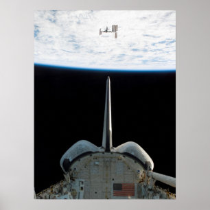 宇宙シャトルエンデバー&ISS ポスター