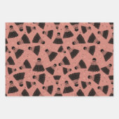 宇宙シャトルコックピンクグリーン ラッピングペーパーシート (正面2)