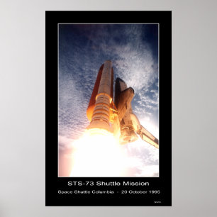 宇宙シャトルコロンビアリフトオフ – STS - 73 ポスター