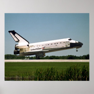 宇宙シャトルコロンビア号の着陸(STS-90) ポスター